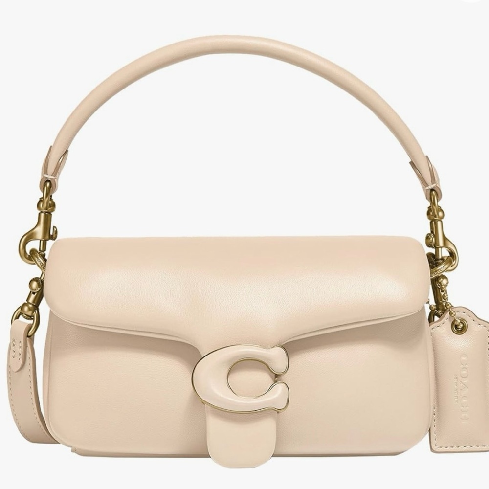 Authentic Coach Pillow Tab Purse 18 in Ivory